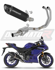 Yamaha YZF-R3 2025 - 2026 Sistem complet cu colector si toba de esapament HP8 EX NEGRU + dB killer
