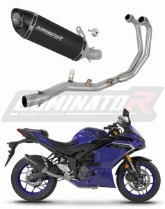 Yamaha YZF-R3 2025 - 2026 Sistem complet cu colector si toba de esapament HP8 NEGRU + dB killer