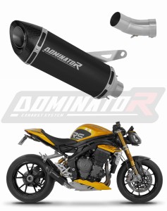 Triumph Speed Triple 1200 RS / RR 2021 - 2024 Toba de esapament HP8 NEGRU + dB killer