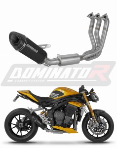 Triumph Speed Triple 1200 RS / RR 2021 - 2024 Sistem complet cu colector si toba de esapament HP8 NEGRU + dB killer