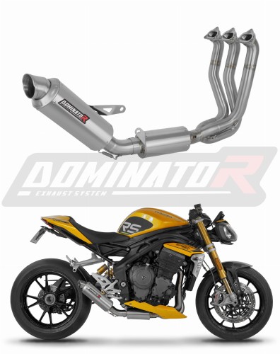 complete exhaust system with muffler DOMINATOR Full System GPF fits to Triumph Speed Triple 1200 RS / RR 2021  2024