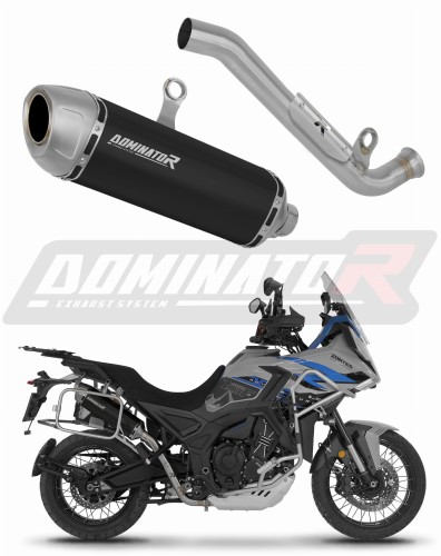 wydech tłumik DOMINATOR S6 CZARNY pasujący do motocykla Zontes 703F 2025 - 2026