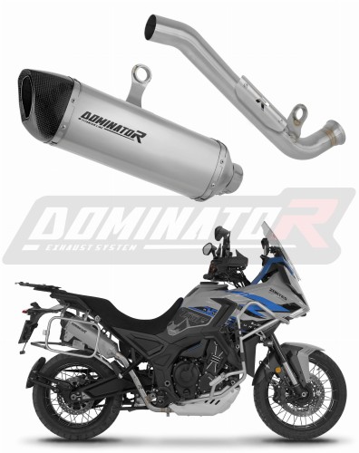 exhaust muffler DOMINATOR titanium HP6 fits to Zontes 703F 2025  2026
