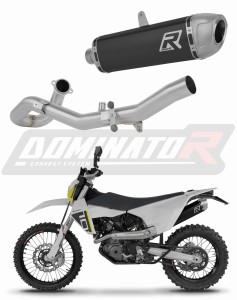 Husqvarna 701 Supermoto SM 2026 Full Exhaust System Collector Silencer S6 BLACK + dB killer