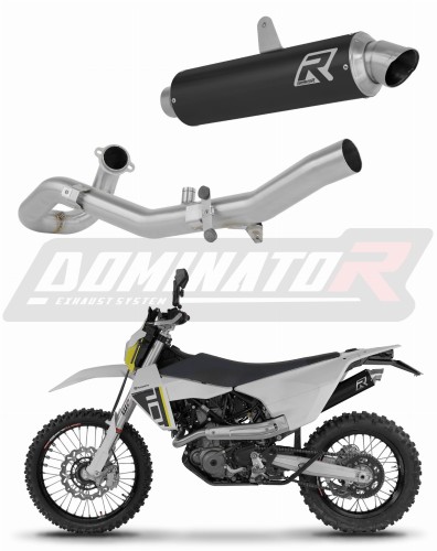 kompletny układ wydechowy z tłumikiem DOMINATOR Full System GPF CZARNY pasujący do motocykla Husqvarna 701 Supermoto SM 2026