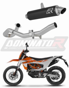 KTM 690 SMC-R 2026 Full Exhaust System Collector Silencer GPF BLACK + dB killer