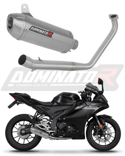complete exhaust system with muffler DOMINATOR Full System S3 fits to Yamaha YZF R125 2019  2020