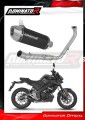 kompletny układ wydechowy z tłumikiem DOMINATOR Full System S3 CZARNY pasujący do motocykla Yamaha MT 125 2024 - 2026 2