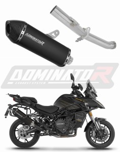 QJMOTOR SRT 900 S / SX 2025 - 2026 Toba de esapament HP7 NEGRU + dB killer