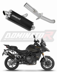 QJMOTOR SRT 900 S / SX 2025 - 2026 Toba de esapament P7 NEGRU + dB killer