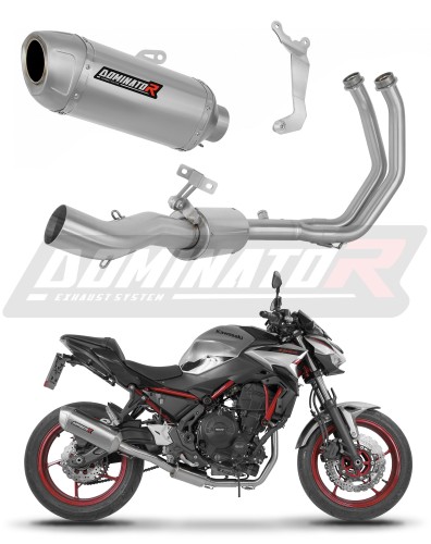 kompletny układ wydechowy z tłumikiem DOMINATOR Full System S6 pasujący do motocykla Kawasaki Z650 2023 - 2026