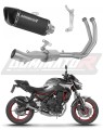 complete exhaust system with muffler DOMINATOR Full System HP6 BLACK fits to Kawasaki Ninja 650 2023  2026