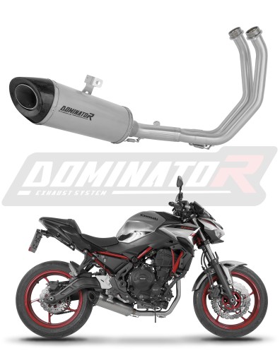 Kawasaki Z650 2023 - 2024 EXHAUST Collector Manifold Full System Muffler Auspuff Sportauspuff Silencer Echappement Silencieux Scarico Scarichi Escape Wydech Tłumik HP8 Titanium Dominator Exhaust System x