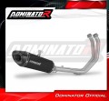 complete exhaust system with muffler DOMINATOR Full System HP8 BLACK fits to Kawasaki Z650 2023  2026 3