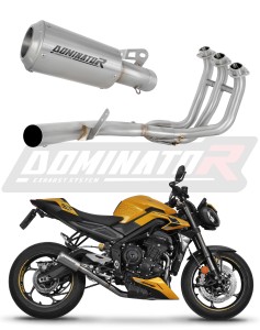 Triumph STREET TRIPLE 765 S / R / RS 2023 - 2024 Sistem complet cu colector si toba de esapament GPS + dB killer
