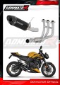 kompletny układ wydechowy z tłumikiem DOMINATOR Full System HP8 CZARNY pasujący do motocykla Triumph STRE