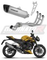 kompletny układ wydechowy z tłumikiem DOMINATOR Full System Tytanowy HP6 pasujący do motocykla Triumph STREET TRIPLE 765 S / R / RS 2023 - 2024 5