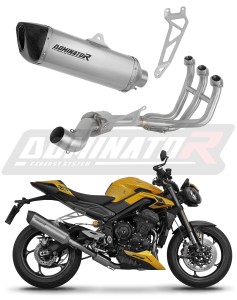 Triumph STREET TRIPLE 765 S / R / RS 2023 - 2024 Sistem complet cu colector si toba de esapament Titan HP6 + dB killer