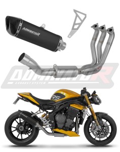 Triumph Speed Triple 1200 RS / RR 2021 - 2024 Sistem complet cu colector si toba de esapament HP6 NEGRU + dB killer