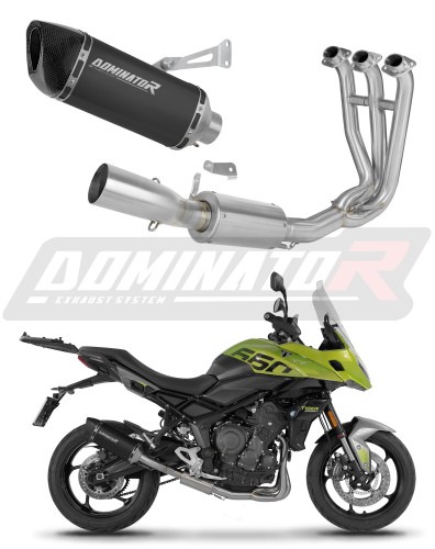 kompletny układ wydechowy z tłumikiem DOMINATOR Full System HP6 CZARNY pasujący do motocykla Triumph Tiger Sport 660 2025 - 2026
