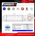 complete exhaust system with muffler DOMINATOR Full System titanium HP6 fits to Rieju Aventura 500 2023  2026 7