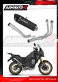 complete exhaust system with muffler DOMINATOR Full System HP6 BLACK fits to Rieju Aventura 500 2023  2026 2