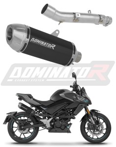 CF MOTO 125 NK 2025 - 2026 Toba de esapament S3 NEGRU + dB killer