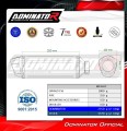 exhaust muffler DOMINATOR S6 BLACK fits to Kawasaki Z900 2025 2026 5
