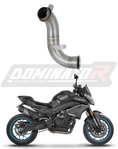 decat mid muffler DOMINATOR Mid pipe fits the motorcycle CF MOTO 800 NK 2023 2026