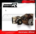GSXR 600 L1-L6 Exhaust Cat Eliminator Catalyst Catalytic Converter Linkpipe Decat Downpipe 2011 - 2016 DOMINATOR 5